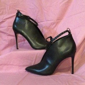 Black Bootie w/ studded ankle strap